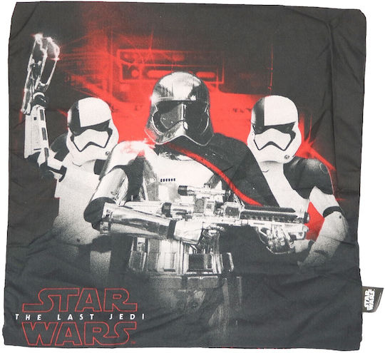 Disney Παιδική Διακοσμητική Μαξιλαροθήκη Star Wars Μαύρη 40x40εκ.