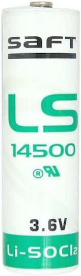 Saft LS-14500 με Λαμάκια Μπαταρία Λιθίου AA 3.6V Μιας Χρήσης (High Performance) 1τμχ