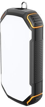 Optonica Ηλιακό Power Bank 20000mAh με Θύρα USB-A και Θύρα USB-C Μαύρο / Πορτοκαλί