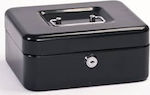 Cash Box with Lock Black 8907-K