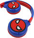 Lexibook Spider-Man Wireless / Wired On Ear Headphones Red / Blue