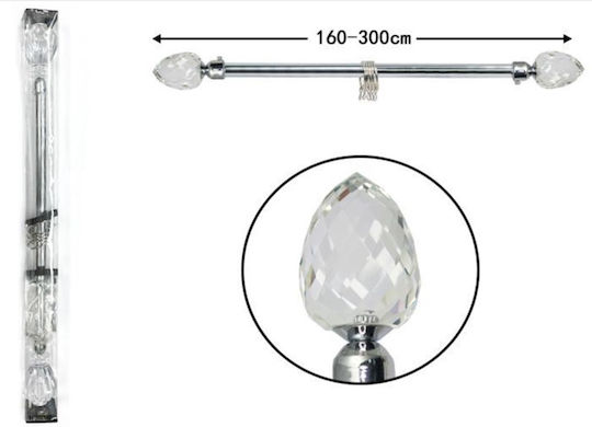 ForHome Металик Корниз 160бр Сребрист