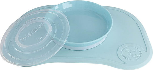 Twistshake Kinderteller aus Plastik Blau
