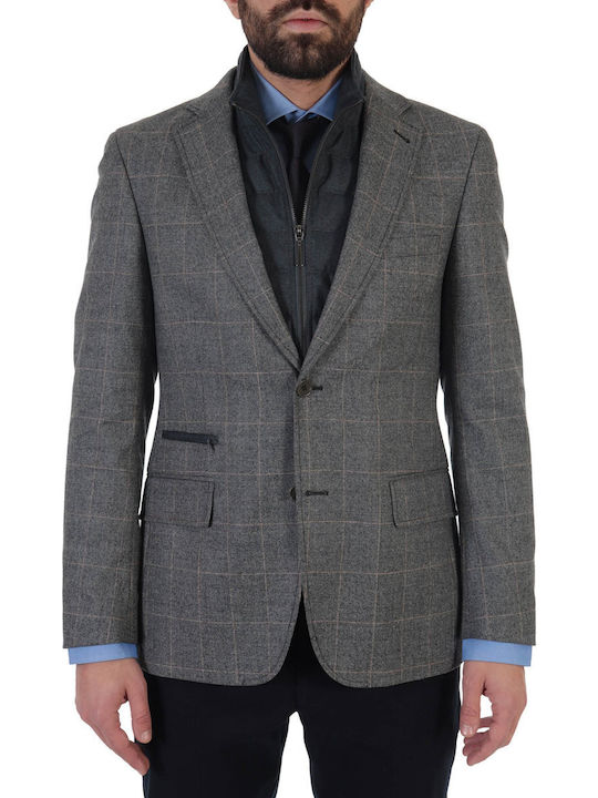 Tom Frank Men's Winter Suit Jacket Gray