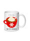 Christmas Mug Ceramic Brown 1pcs