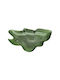 Cryspo Trio Christmas Platter Glass Green L31xW22xH31cm.