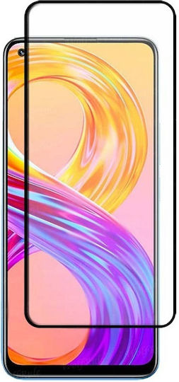 9h Adeziv complet Full Face Tempered Glass Negru (Realme 8 5G)