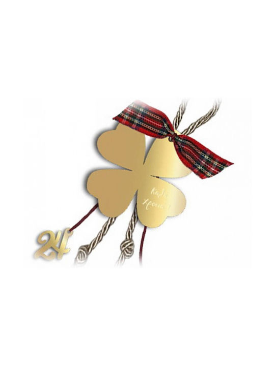 Karma Fashion Lucky Charm Clover Gold made of Plexiglass 1pcs