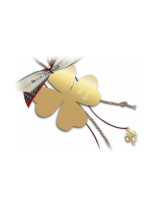 Karma Fashion Lucky Charm Clover Gold made of Plexiglass 1pcs