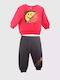 Kinder Sweatpants Set - Jogginganzug Rot 2Stück Smile