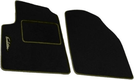 Carpower Σετ Μπροστινά και Πίσω Πατάκια Universal 4τμχ Μαύρα