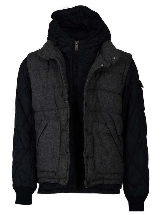 Scotch & Soda Herren Winter Jacke Lässig Schwarz