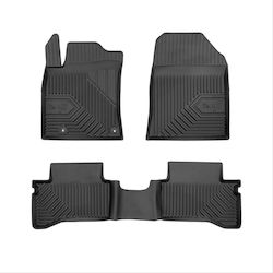 Frogum Set of Front and Rear Mats 3pcs from Rubber for Kia XCeed Black