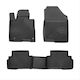 Frogum Set of Front and Rear Mats 3pcs for Hyundai Tucson 2020 Black
