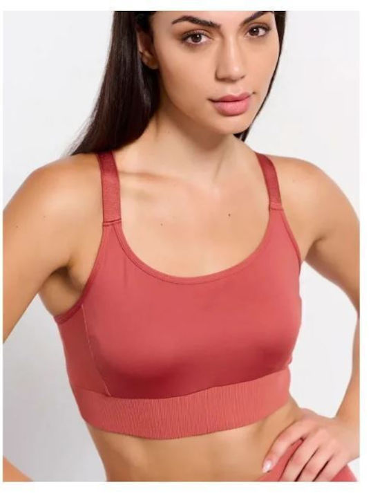 Women's Sports Bra without Padding Brown