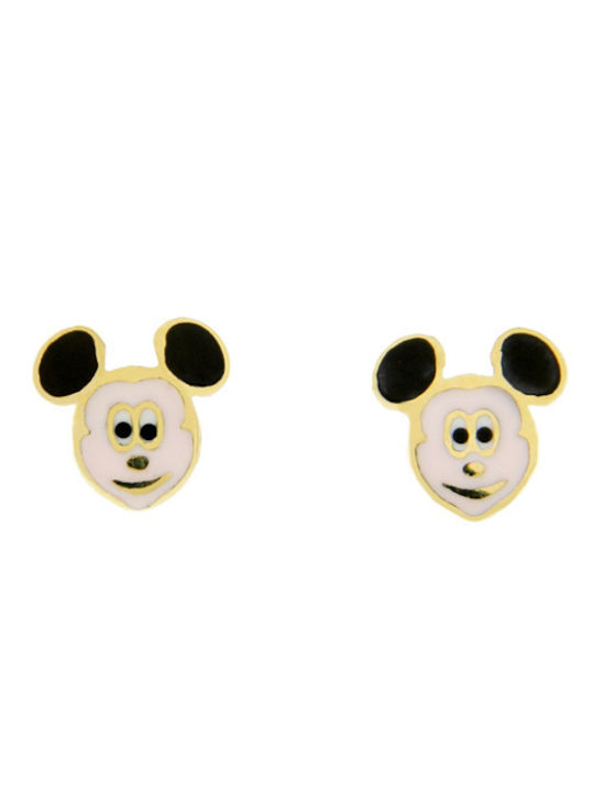 Xrisokosmima Kids Earrings Studs made of Gold 14K