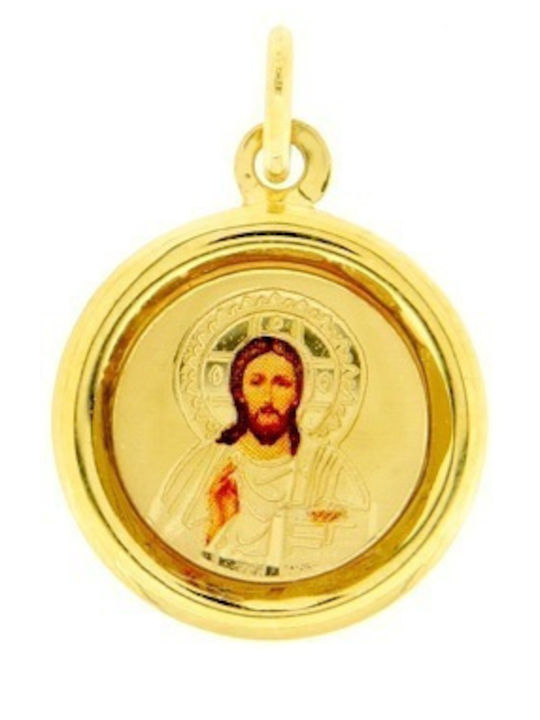 Xrisokosmima Anhänger Kinder Amulett aus Gold 14K FL113A