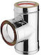KymaSol Chimney Tee Pipe Inox 250mm Silver