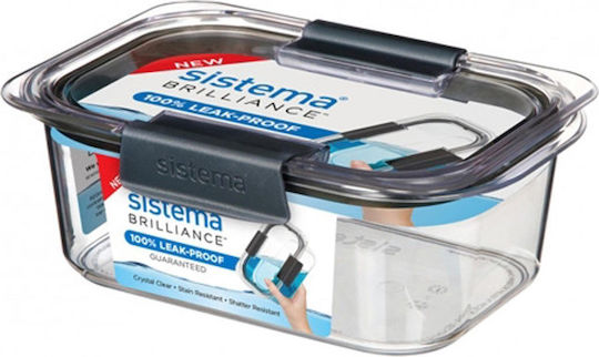Sistema Plastic Lunch Box Black 920ml