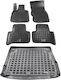 Rezaw Plast Set of Front and Rear Mats 5pcs for Alfa Romeo Stelvio 2016+ Black