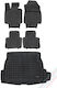 Rezaw Plast Set of Front and Rear Mats 5pcs for Mercedes-Benz V 2021+ Black