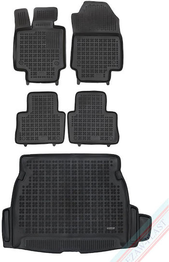 Rezaw Plast Set of Front and Rear Mats 5pcs for Mercedes-Benz V 2021+ Black