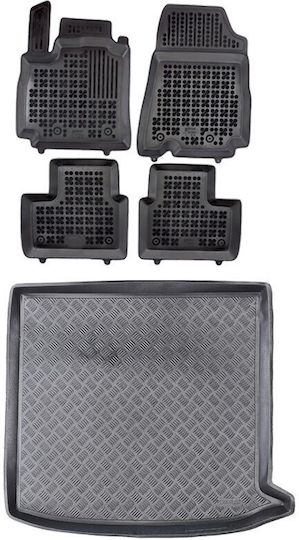 Rezaw Plast Set of Front and Rear Mats 5pcs for Renault Arkana 2021+ Black