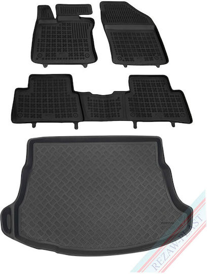 Rezaw Plast Set of Front and Rear Mats 5pcs for Toyota Lexus Black
