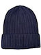 Knitted Beanie Cap Blue