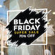 Epigrami Shop Window & Wall Sticker Black Friday 40x40cm Black SA-03-096 1 Piece