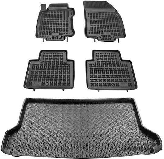 Rezaw Plast Set of Front and Rear Mats 5pcs for Kia Rio 2017+ Black