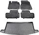 Rezaw Plast Set of Front and Rear Mats 5pcs for Nissan Juke 2019+ Black