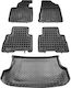 Rezaw Plast Set of Front and Rear Mats 5pcs for Kia Sorento 2010 2015 Black