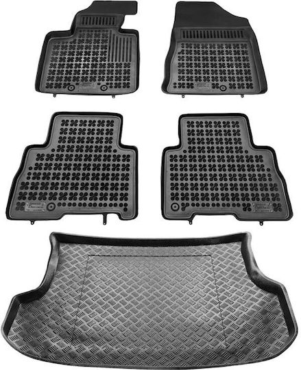 Rezaw Plast Set of Front and Rear Mats 5pcs for Kia Sorento 2010 2015 Black