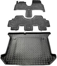 Rezaw Plast Σετ Μπροστινά και Πίσω 3τμχ για Peugeot 807 Citroen C8 Μαύρα Rezaw Plast Σετ Μπροστινά και Πίσω 3τμχ για Peugeot 807 Citroen C8 Μαύρα