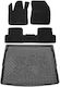 Rezaw Plast Set of Front and Rear Mats 4pcs for Opel Grandland X 2017 2021 Black