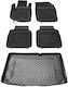 Rezaw Plast Σετ Μπροστινά και Πίσω Πατάκια 5τμχ για Suzuki SX4 S-Cross 2013 2021 Μαύρα