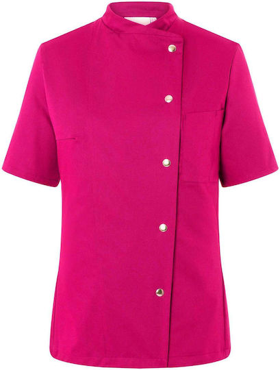 Karlowsky Coat Chef Female Pink with Short Sleeve