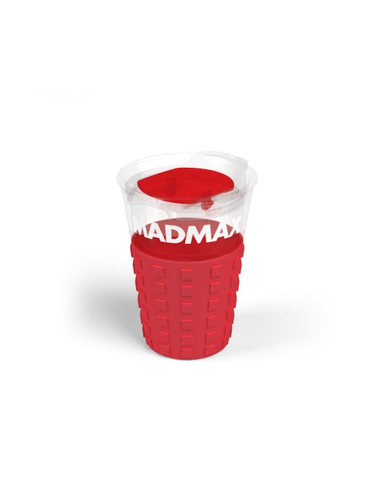 Madmax Tasse Kunststoff mit Deckel Rot 350ml 1Stück