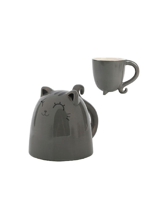 Total Gift Ceramic Cup Gray 300ml