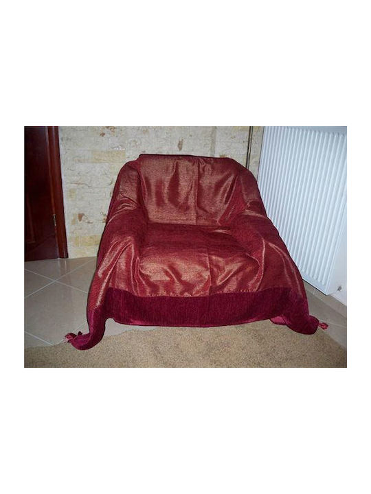 VS Home Σετ Ριχτάρια 3τμχ Chenille Μπορντό 16.035.0006