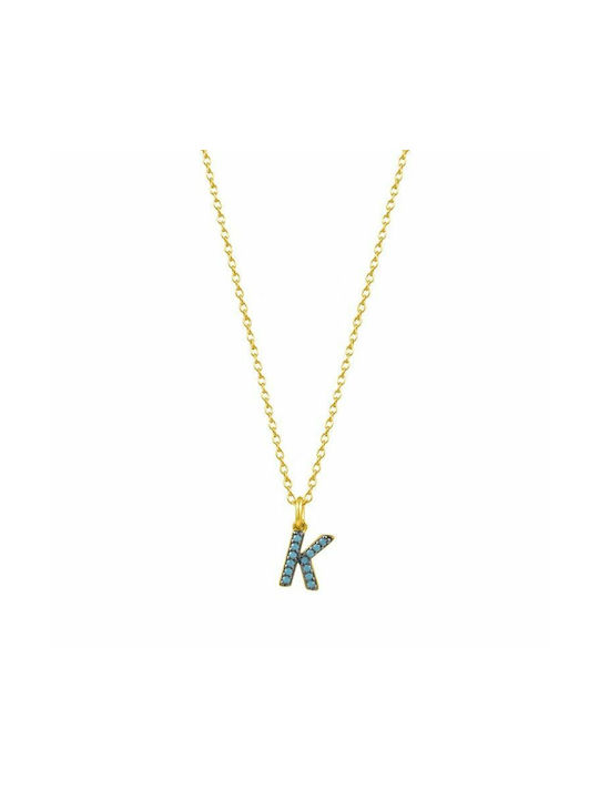 Amor Amor Necklace Monogram from Gold Plated Silver