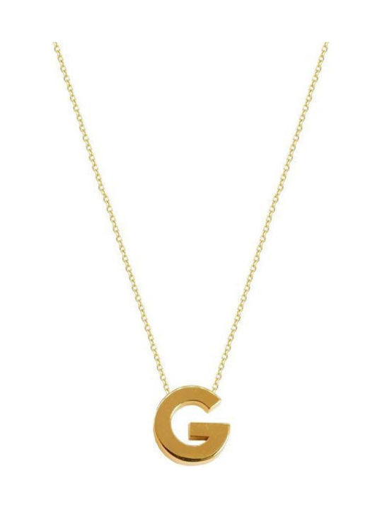 Savvidis Necklace Monogram from Gold 14K