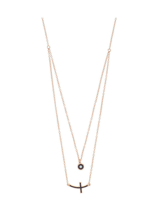 Vitopoulos Necklace with Pink Gold Plating