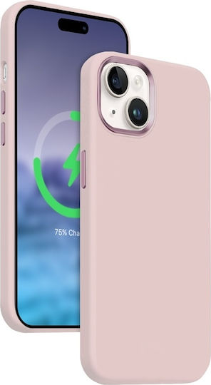 Crong Color Back Cover Silicone Magnetic Pink (iPhone 15)