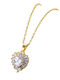 Callajewels Κολιέ με σχέδιο Καρδιά από Επιχρυσωμένο Ατσάλι