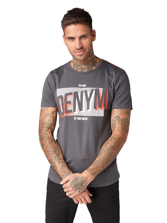 Tom Tailor Men's Short Sleeve T-shirt Grey.