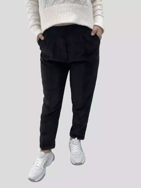 Sateen Femei Codruța Pantaloni Black