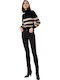 Divine Γυναικείο Jean Παντελόνι Μαύρο (22222/BLACK)