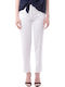 Dama Tesatura Pantaloni Alb